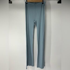 SKIMS Soft Blue Ribbed Lounge Pants